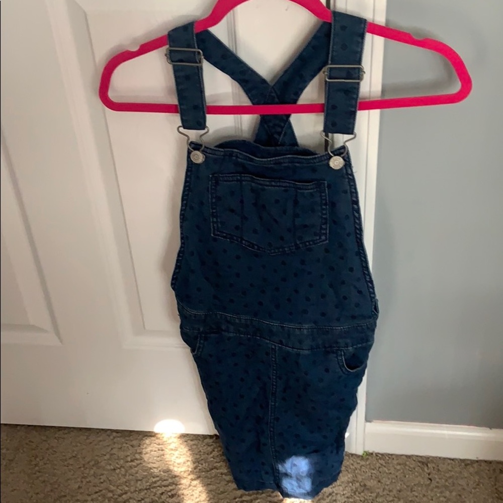 cat and jack polka dot overall dress girls XL